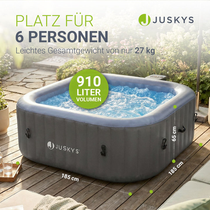 Opblaasbaar bubbelbad voor 4-6 mensen