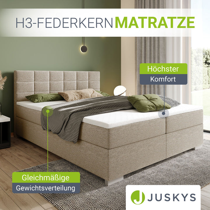 Boxspringbed Seattle - Malmo-Stoff