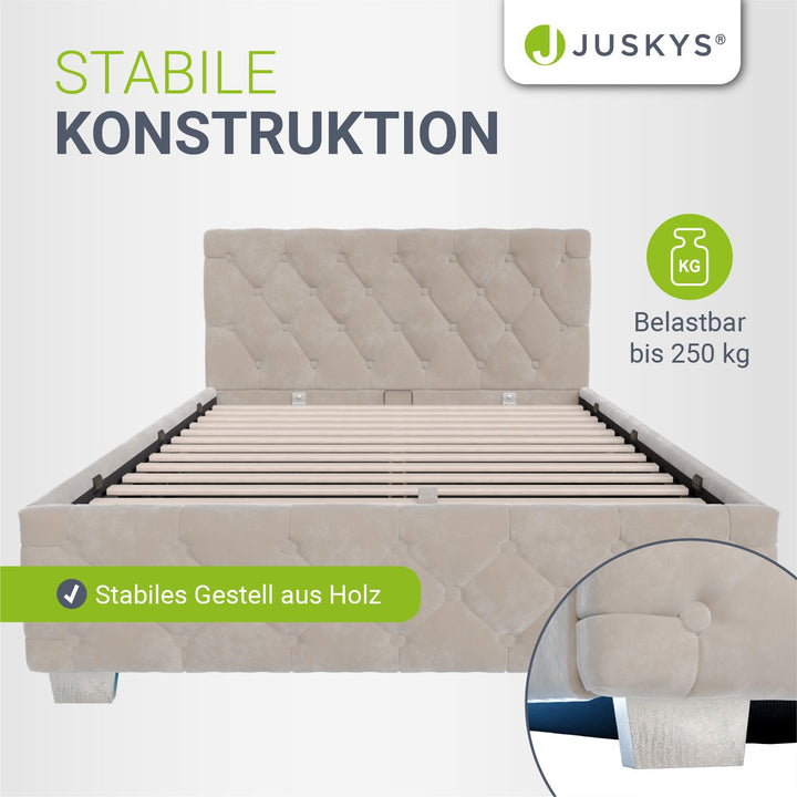 Gestoffeerd bed Nizza