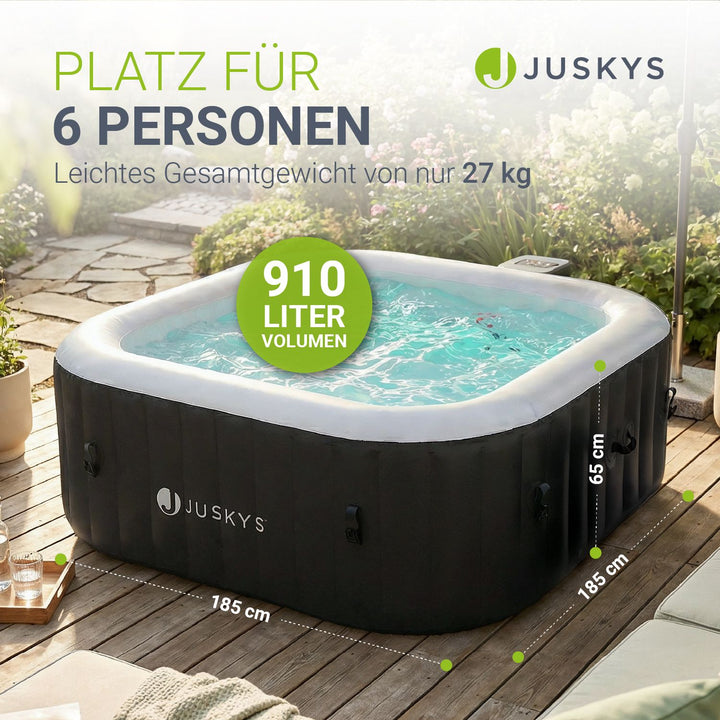 Opblaasbaar bubbelbad voor 4-6 mensen