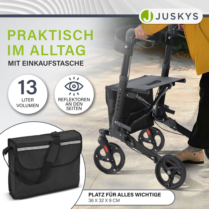 Aluminium rollator Vital met zitje