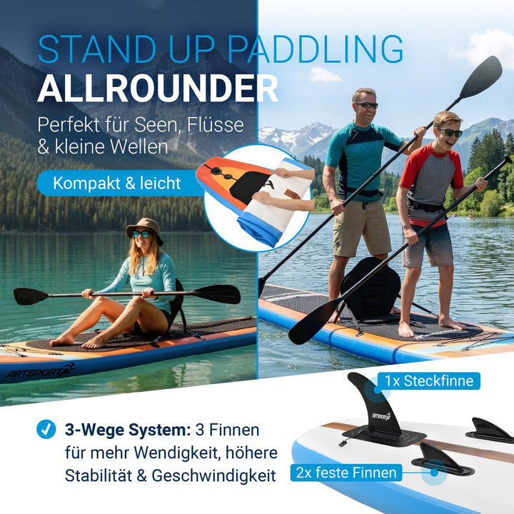 Staan Up Paddling Board met kajakstoel