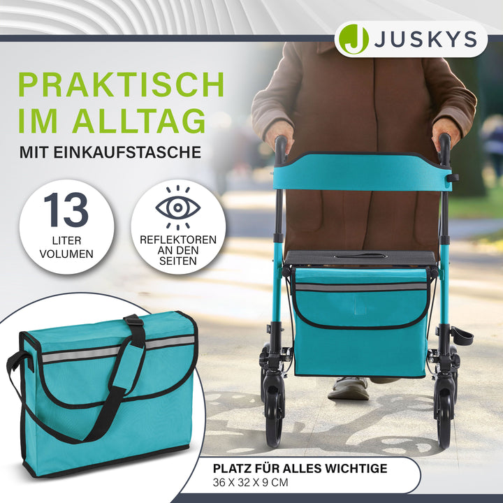 Aluminium rollator Vital met zitje