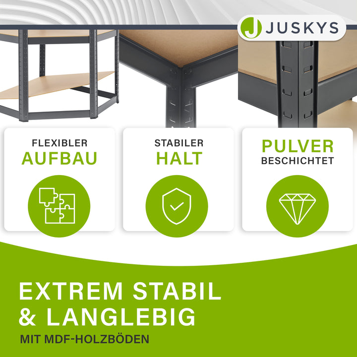 Hoekplank Corner Easy 160 x 75 x 40-75 cm