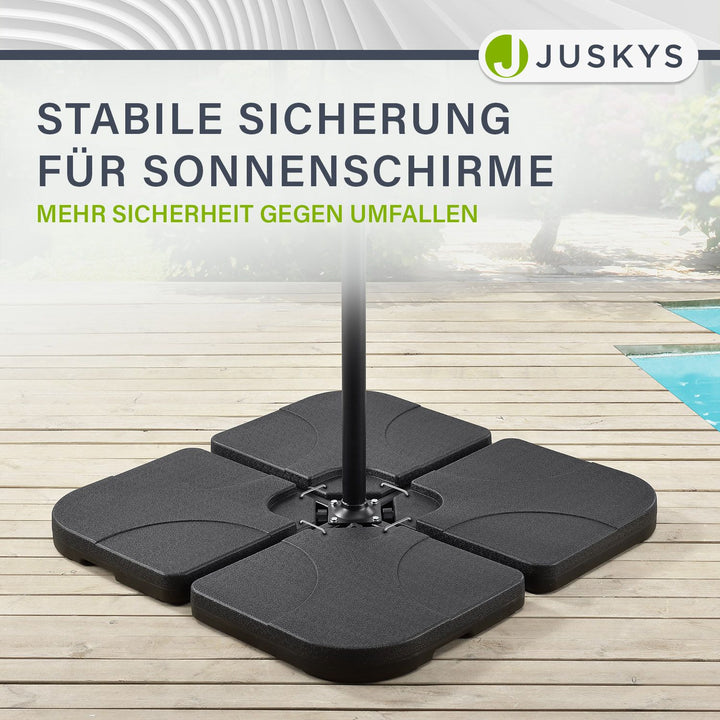 Paraplu gewicht 4er Set Quad