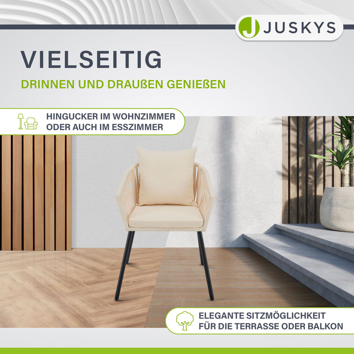 2er-Set Rope stoelen