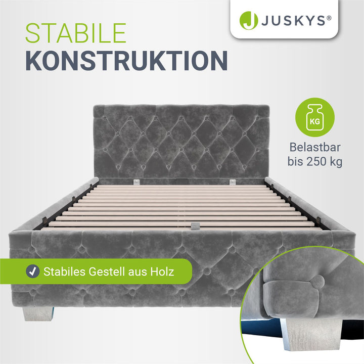 Gestoffeerd bed Nizza