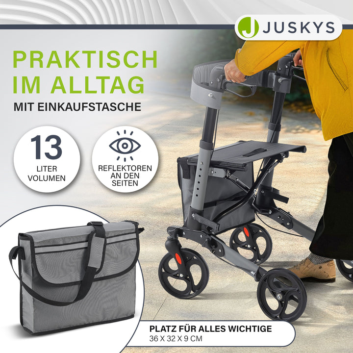 Aluminium rollator Vital met zitje