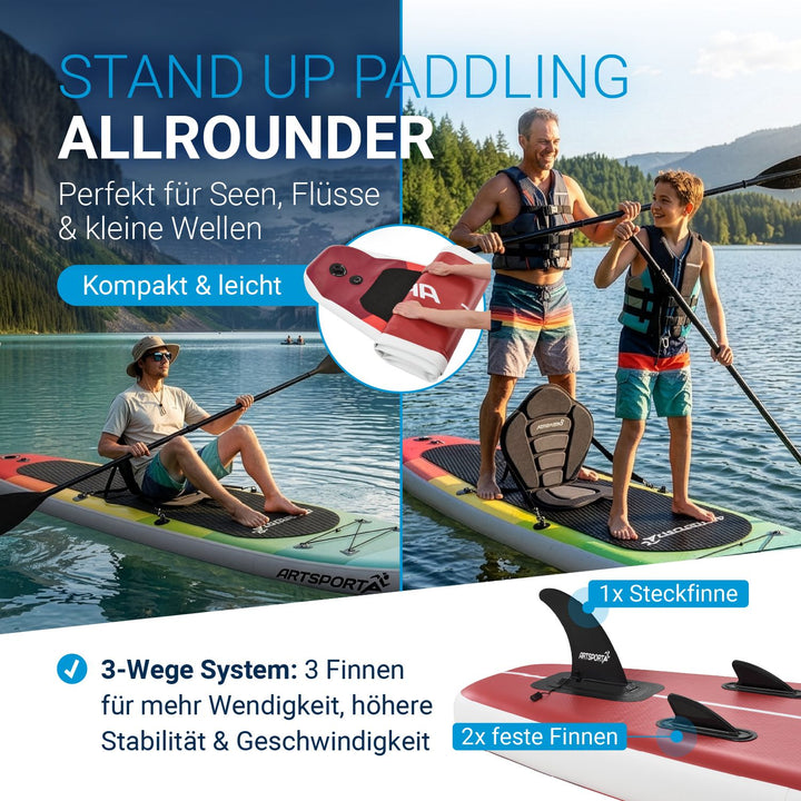 Staan Up Paddling Board met kajakstoel