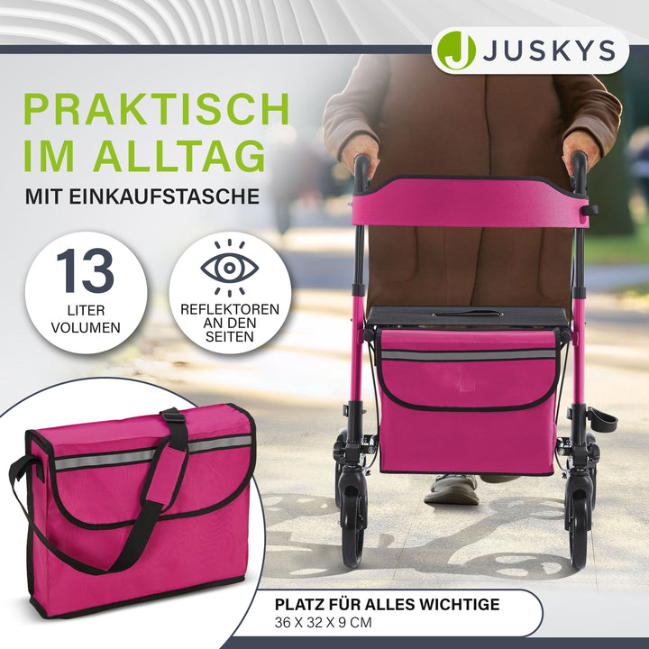 Aluminium rollator Vital met zitje