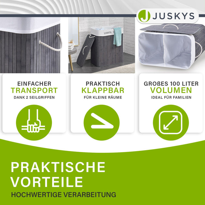 Bamboe wasmand Curly