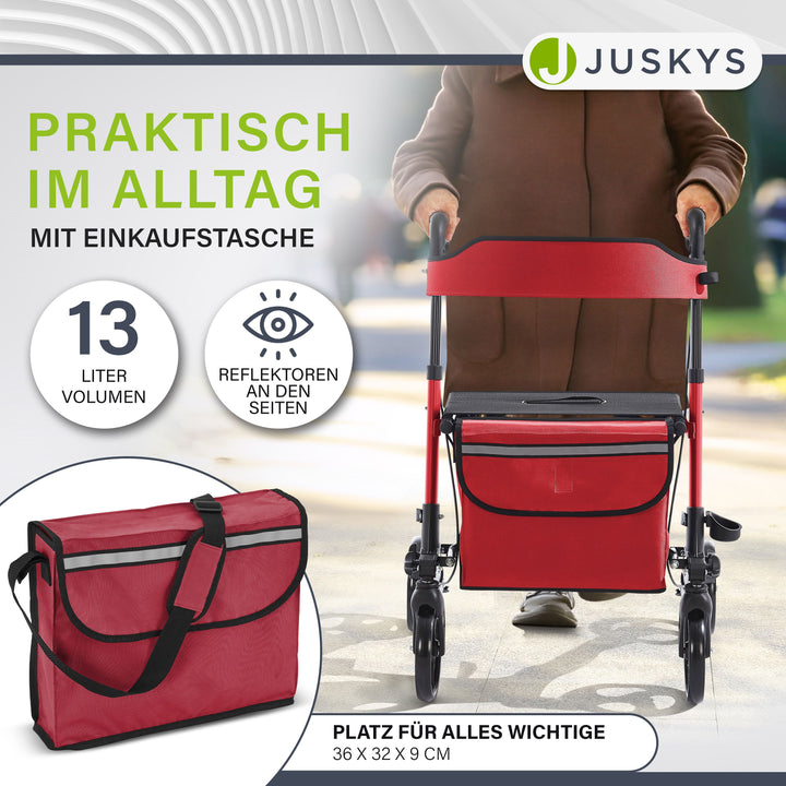 Aluminium rollator Vital met zitje