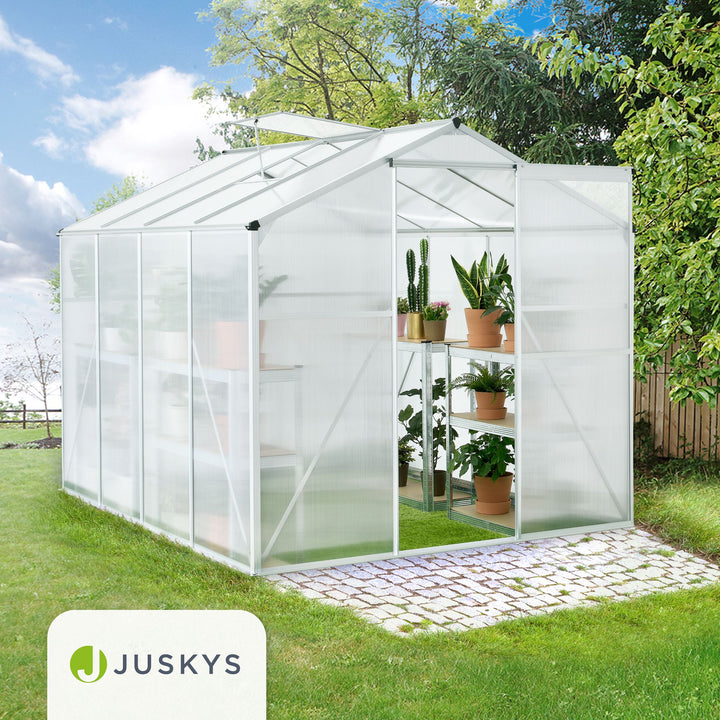Aluminium kas met fundering