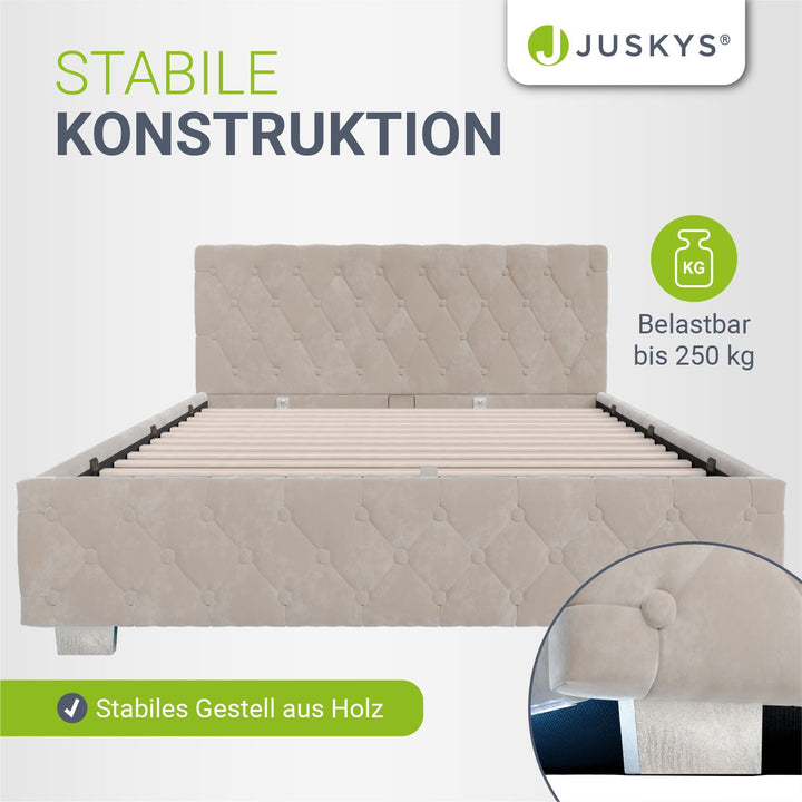 Gestoffeerd bed Nizza