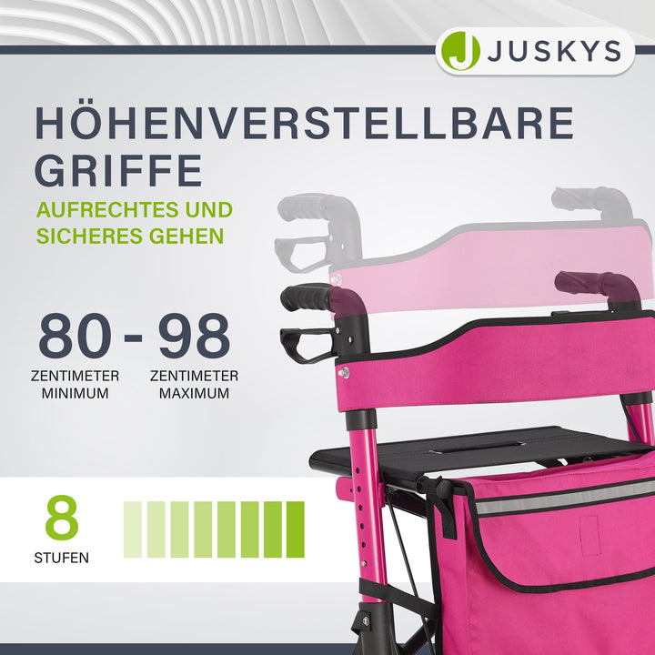 Aluminium rollator Vital met zitje