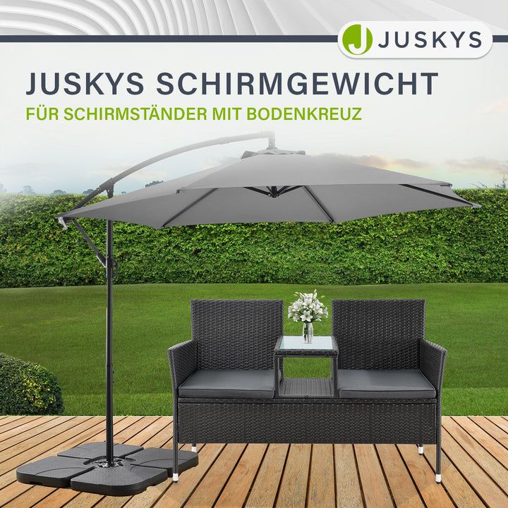 Paraplu gewicht 4er Set Quad
