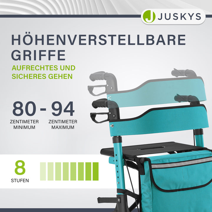 Aluminium rollator Vital met zitje