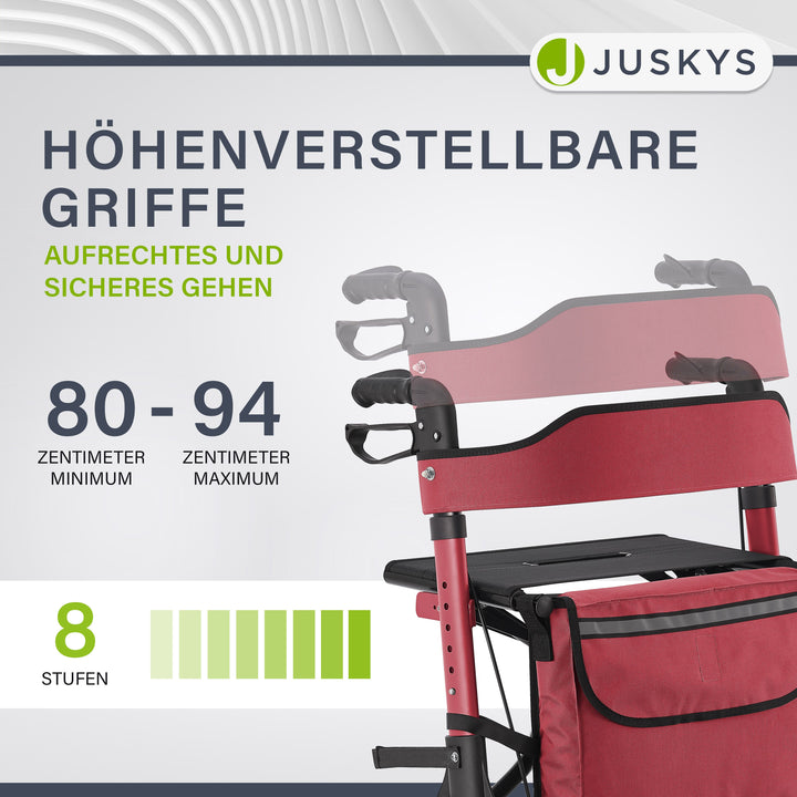 Aluminium rollator Vital met zitje