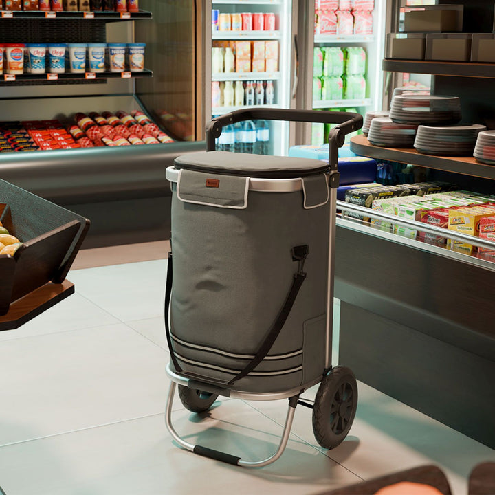 3in1 winkelwagentje - 56 L capaciteit