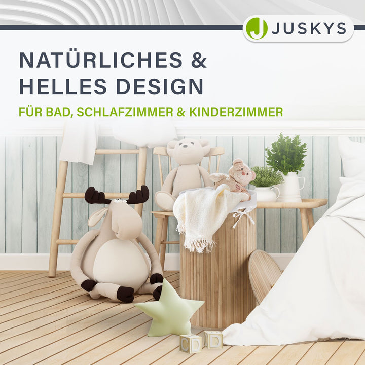 Bamboe wasmand Curly-Round