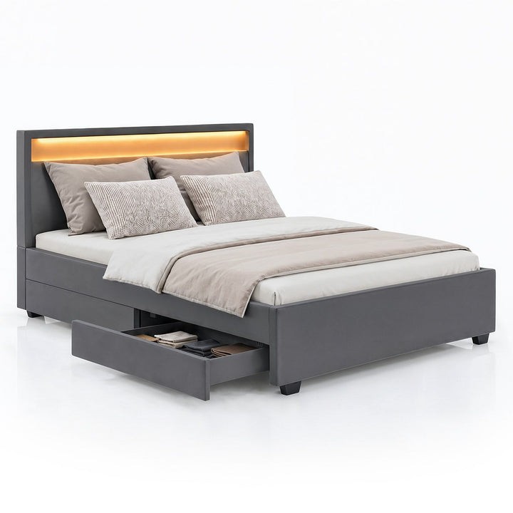 Gestoffeerd bed Lyon
