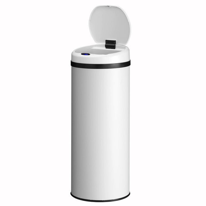 Ronde prullenbak met sensor