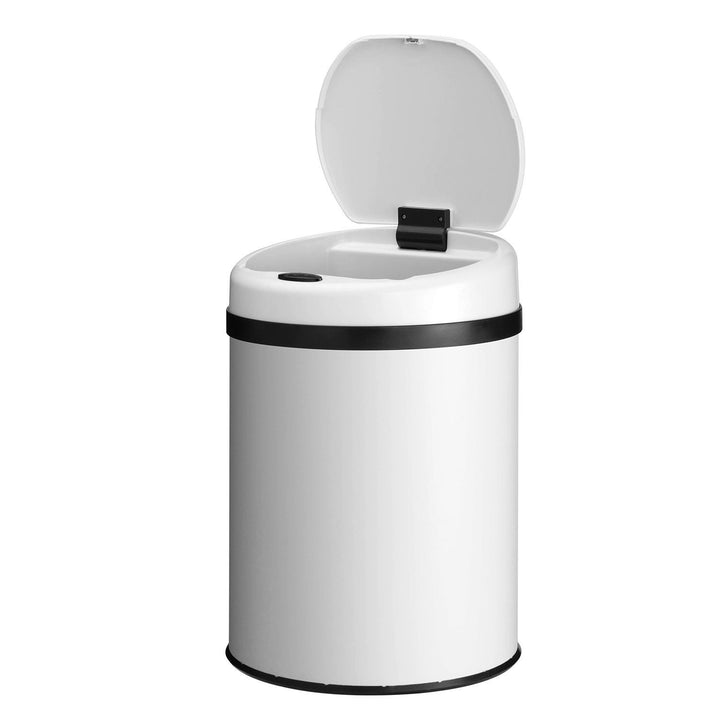 Ronde prullenbak met sensor
