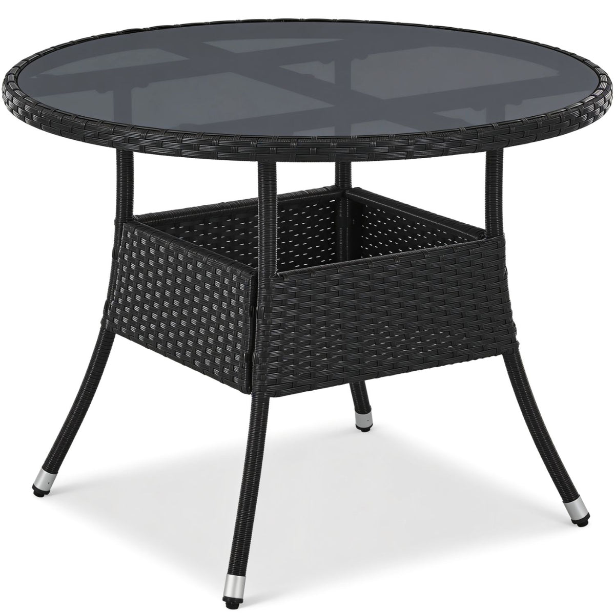 Ronde tuintafel van polyrattan Yoro