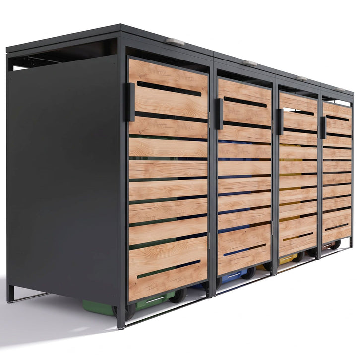 Containerombouw Arel – voor 2, 3 of 4 containers, afsluitbaar