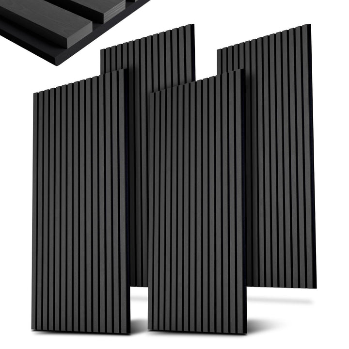 Akoestische panelen houtlook 4er Set
