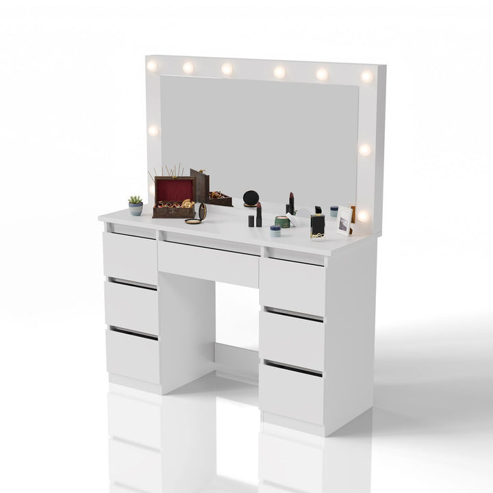 Make-uptafel met spiegel Lilia