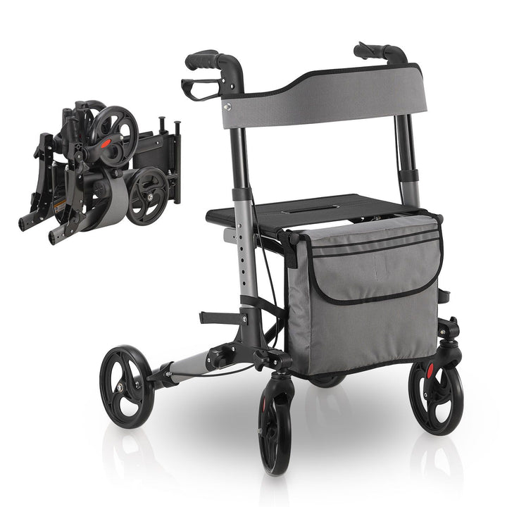 Aluminium rollator Vital met zitje