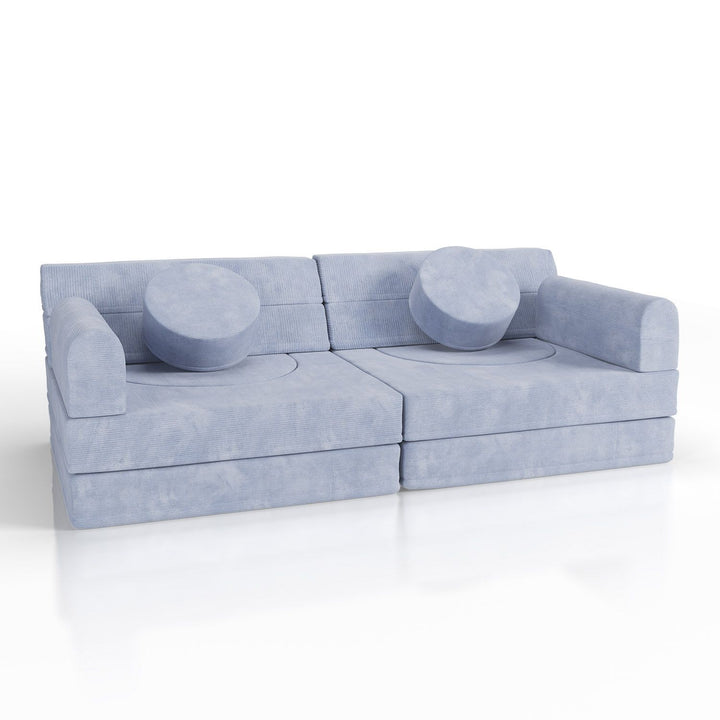 Kinderbank Kayo met corduroy bekleding & kussen
