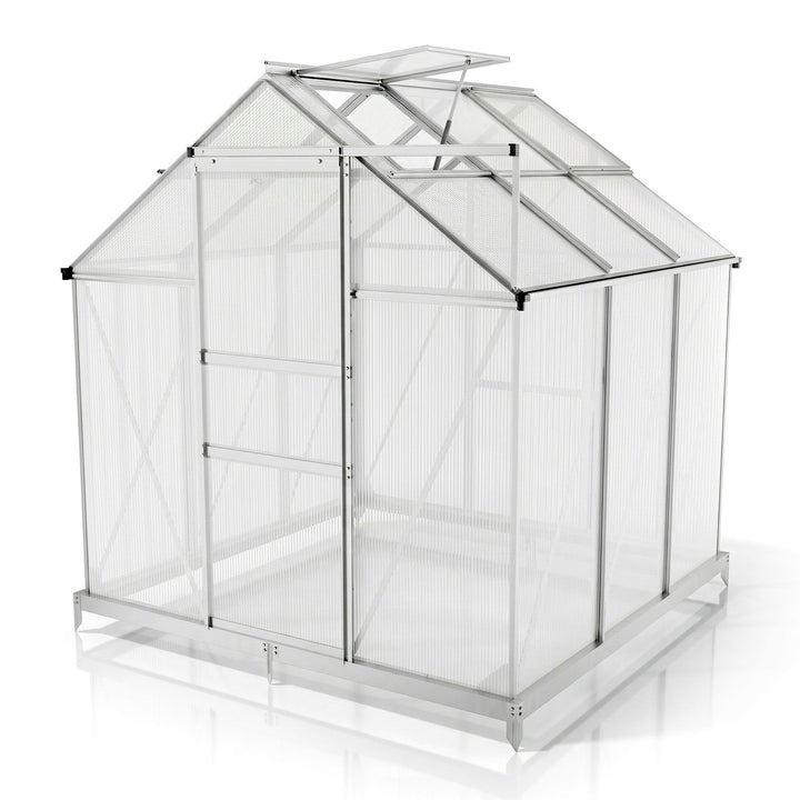 Aluminium kas met fundering