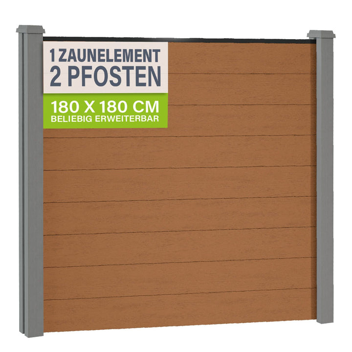 WPC hek gemaakt van elementen & post
