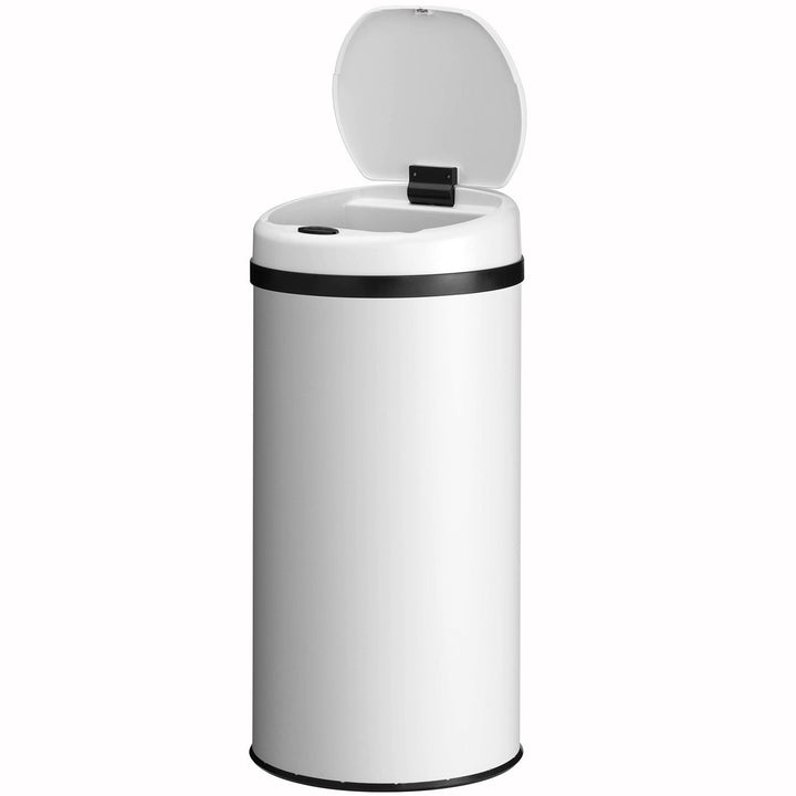 Ronde prullenbak met sensor