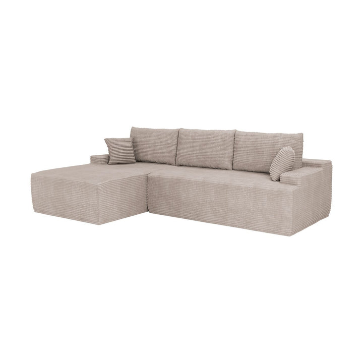 Bank Coredo met corduroy bekleding & gooi kussen