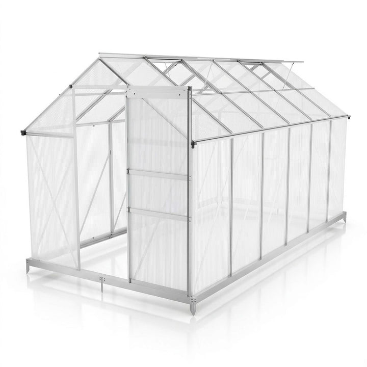 Aluminium kas met fundering