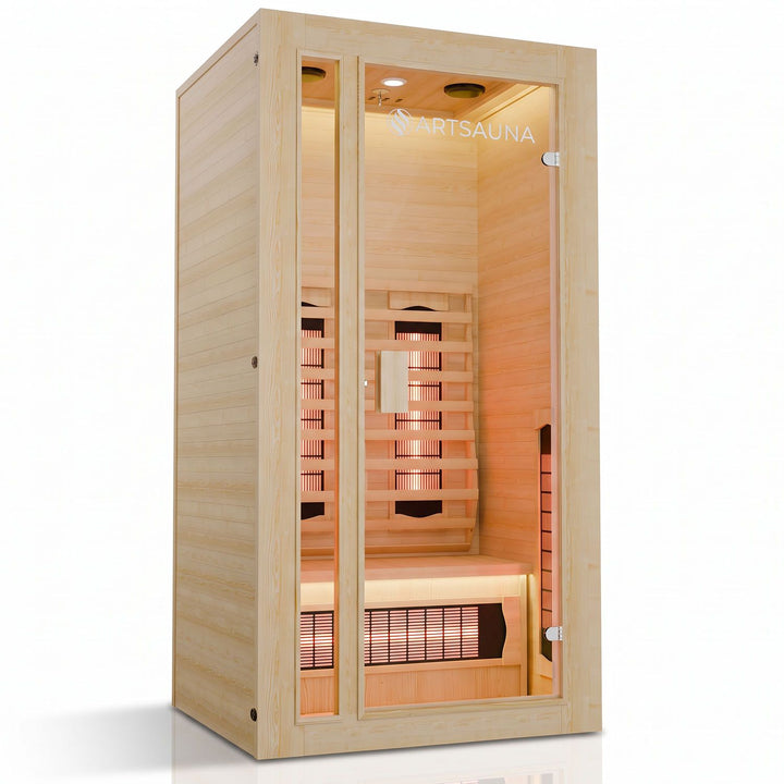 Infraroodcabine Nyborg S90V – hemlockhout, volspectrum en hifi