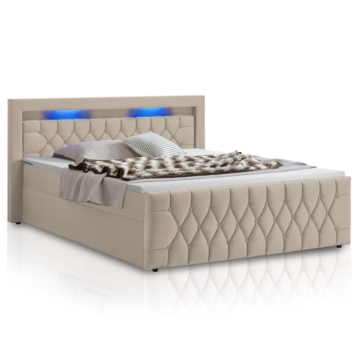 Boxspringbed Leona - Fluwelen