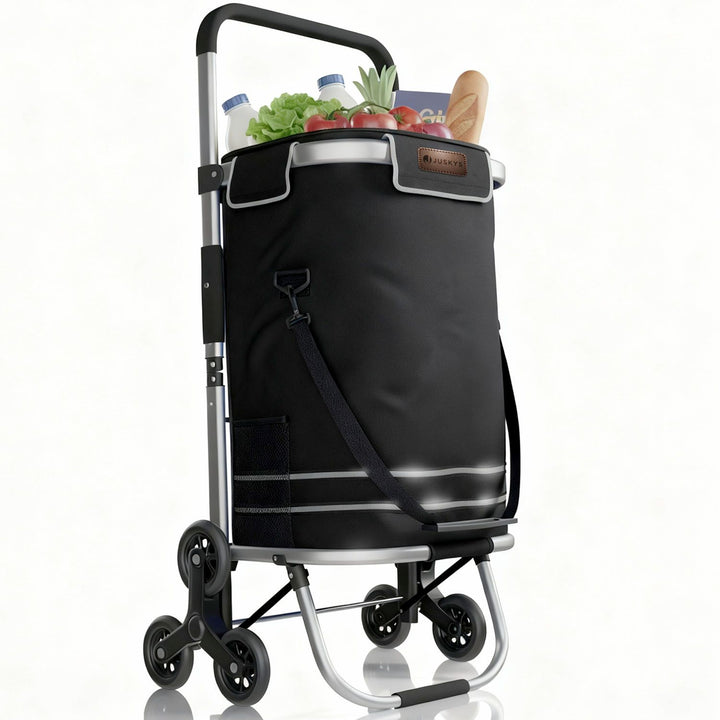 Trapklimmer met boodschappentrolley