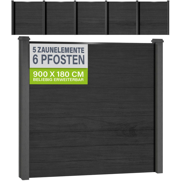 WPC hek gemaakt van elementen & post