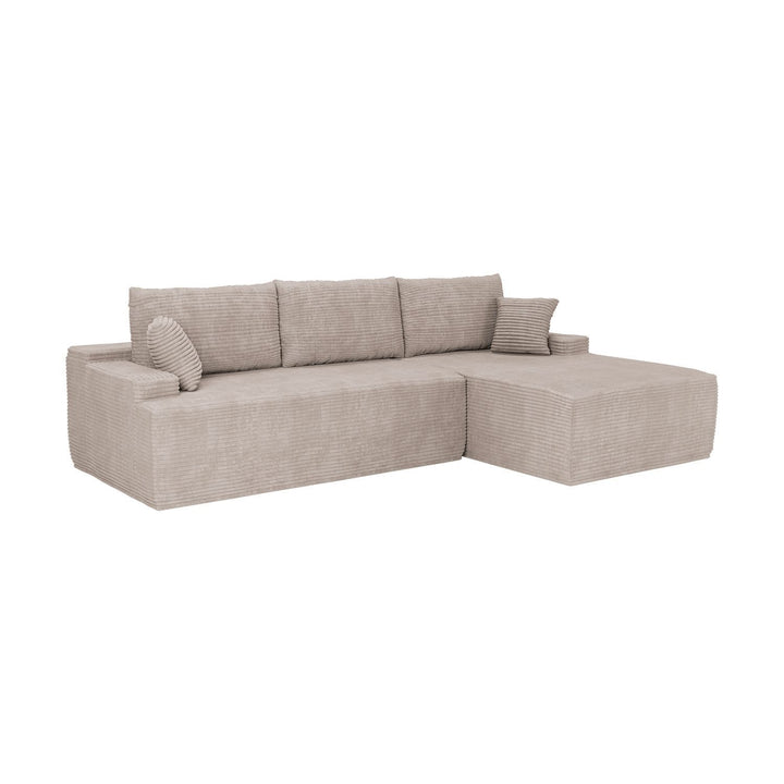 Bank Coredo met corduroy bekleding & gooi kussen