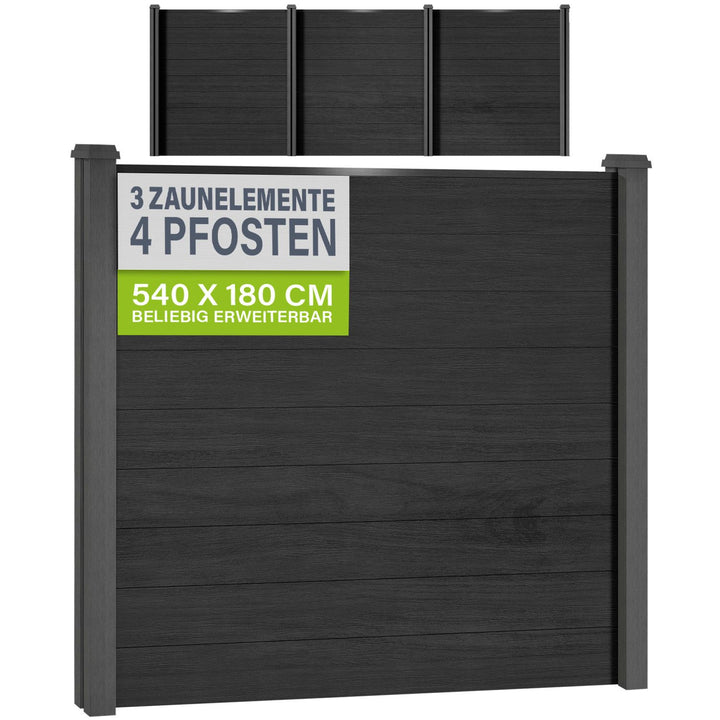WPC hek gemaakt van elementen & post