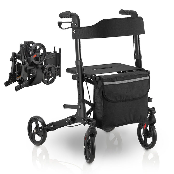 Aluminium rollator Vital met zitje