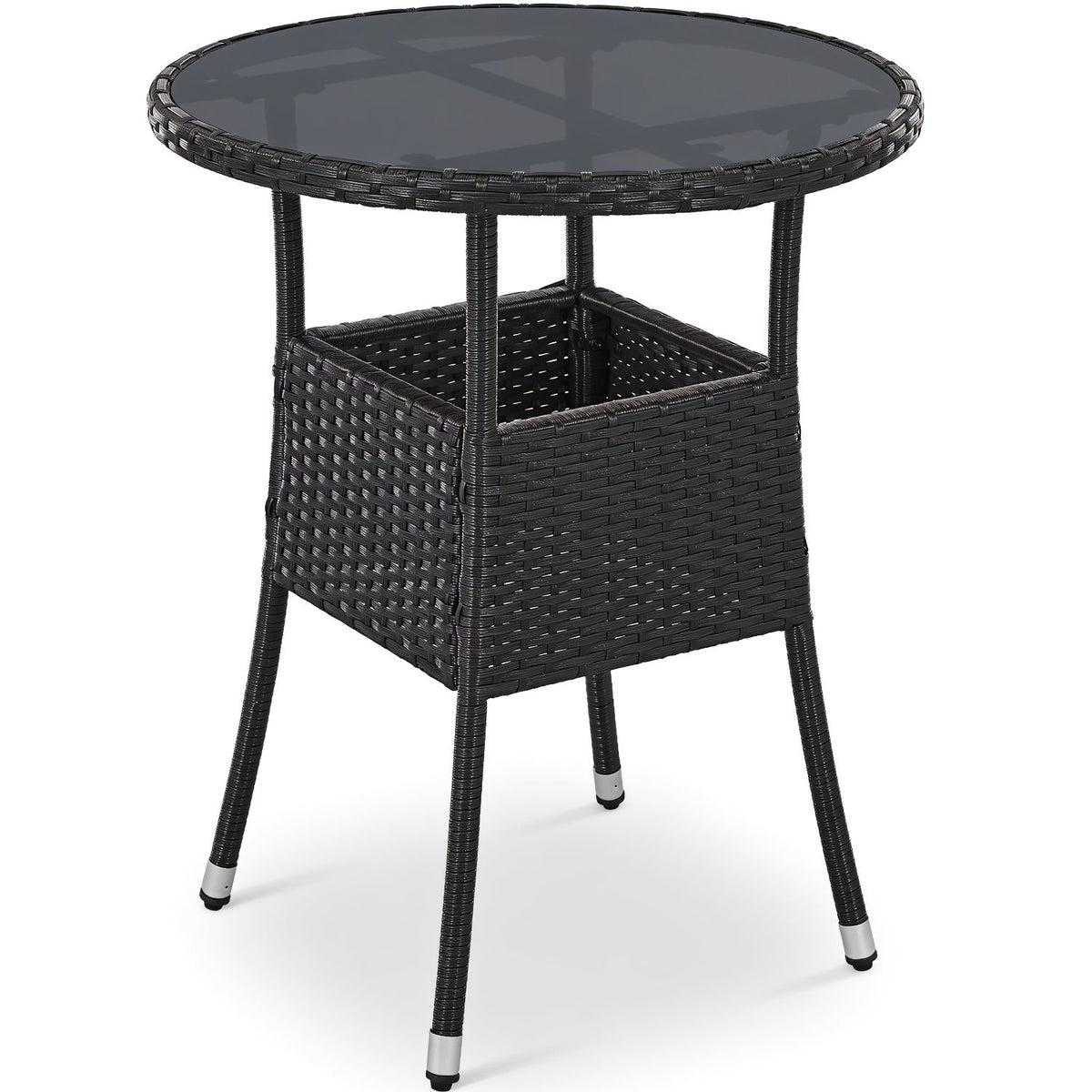 Ronde tuintafel van polyrattan Yoro