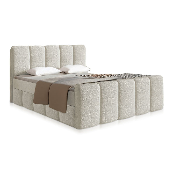 Boxspringbed Manitoba - bouclé-stof