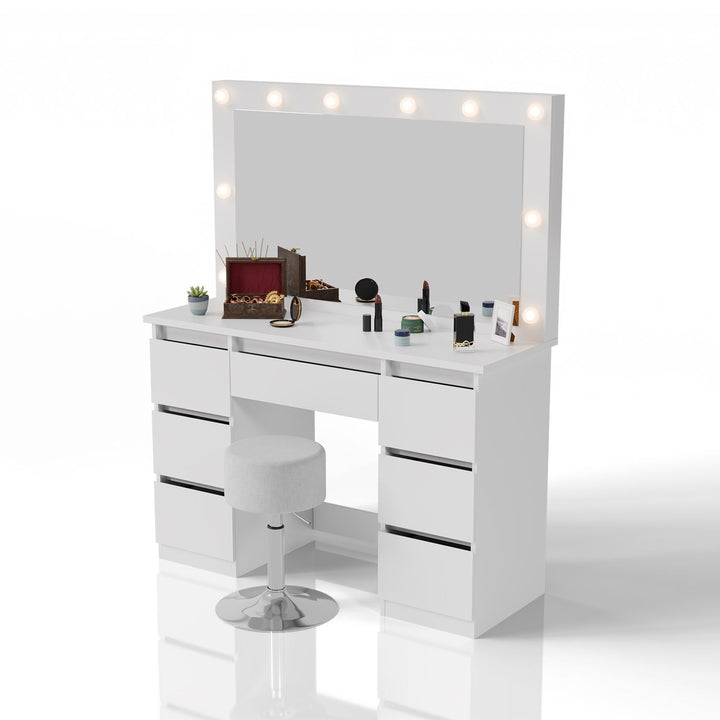 Make-uptafel met spiegel Lilia