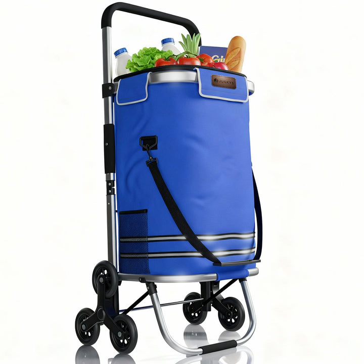 Trapklimmer met boodschappentrolley
