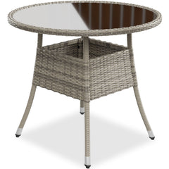 Ronde tuintafel van polyrattan Yoro
